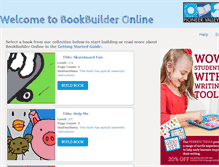 Tablet Screenshot of bookbuilderonline.com